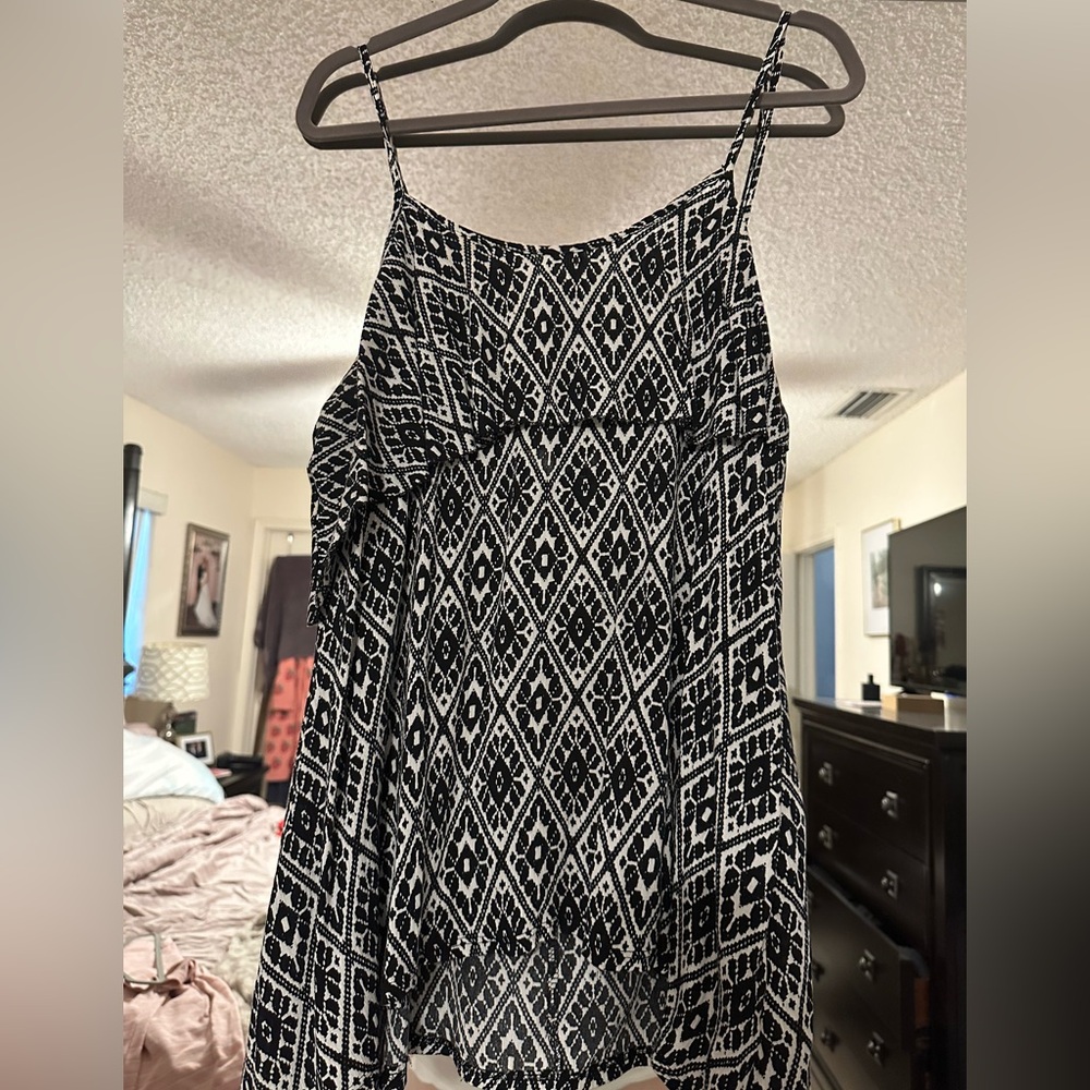 Black and White Patterned Tank